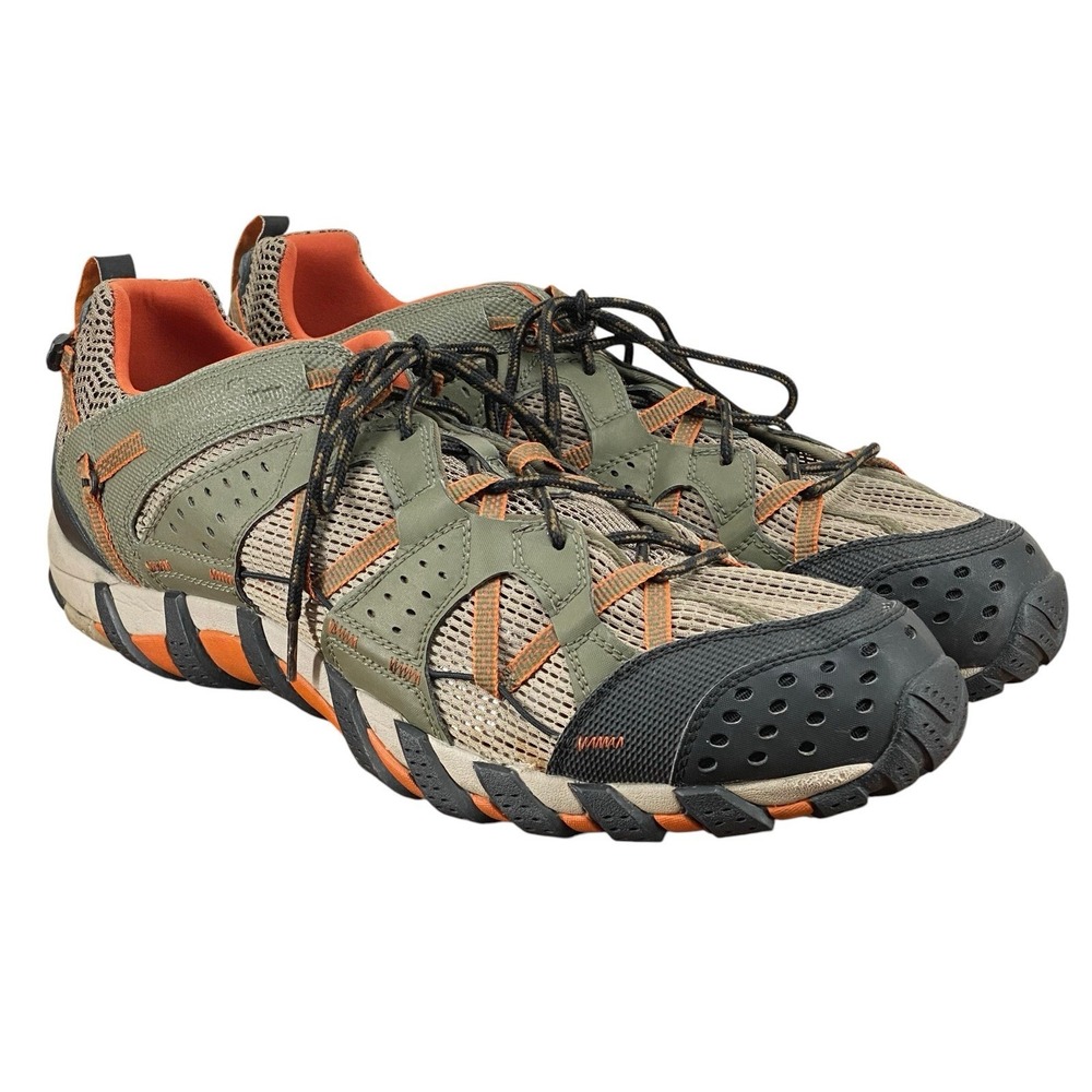 Merrell Waterpro Maipo Olive Orange Water Hiking Trail Shoes Men's Size US 15